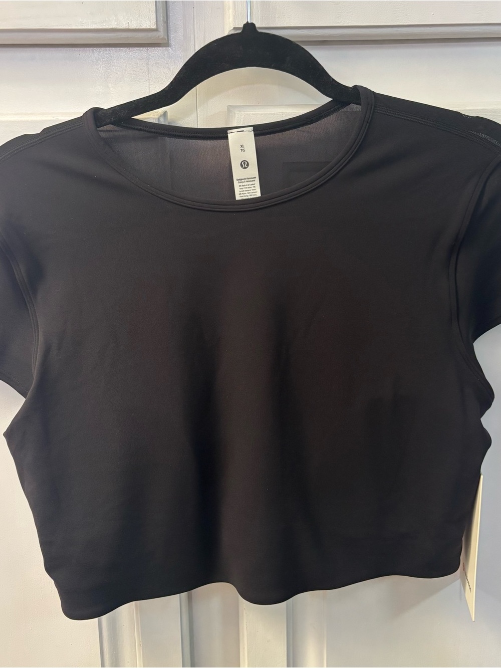 Lululemon NWT size XL Nulu Mesh-Back Baby Tee